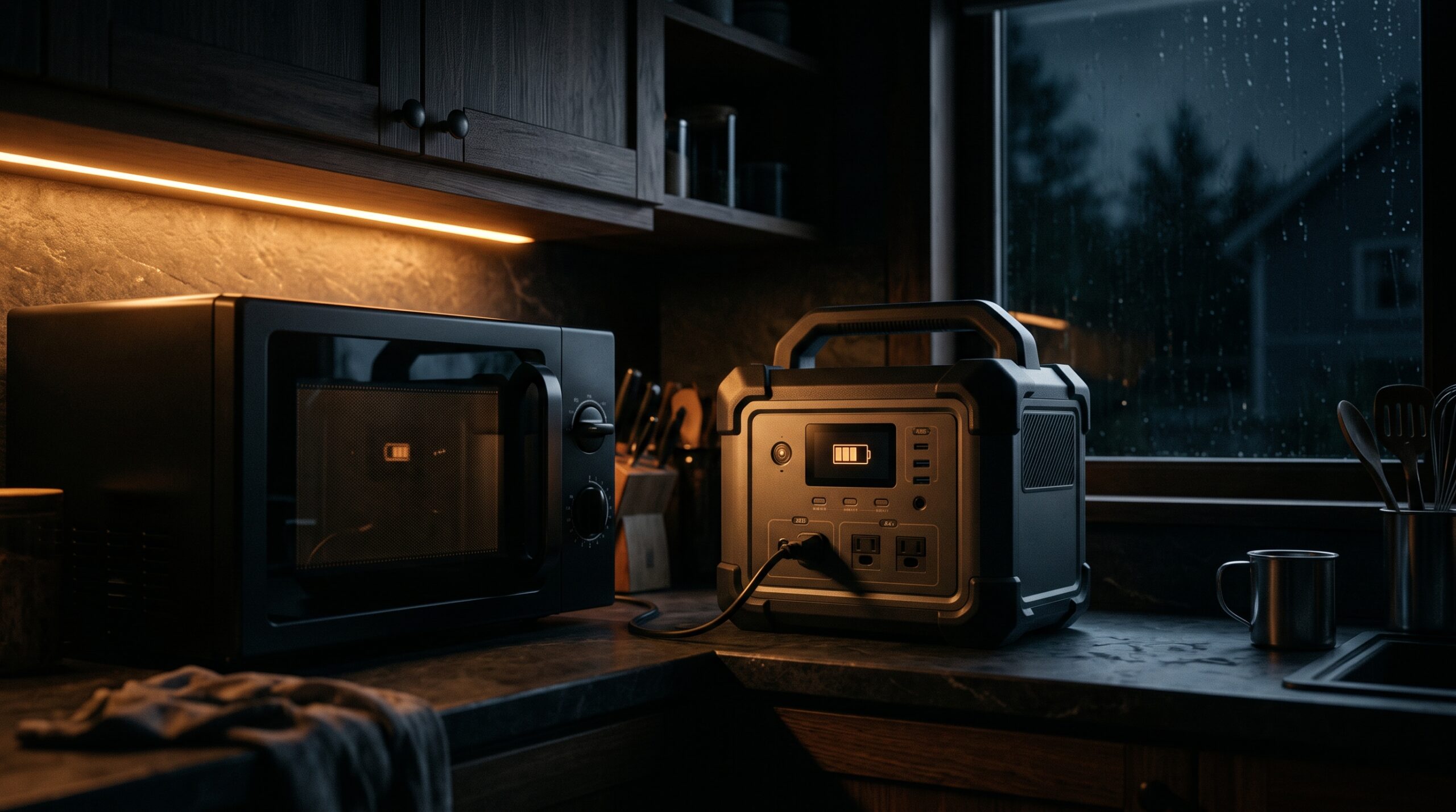 How Long Will a Power Station Run a Microwave?